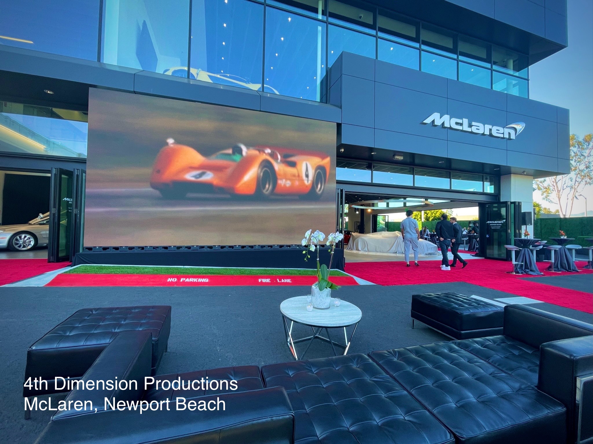 Large LED wall operating during a live event